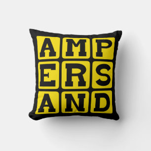 Coussin Esperluette, type de ponctuation