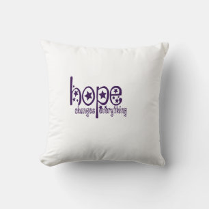 Coussin espoir change tout design positif