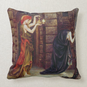 Coussin Espoir dans la prison du désespoir (huile sur la