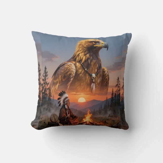 Coussin Esprit de l'aigle (Recto)