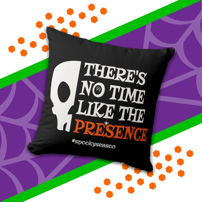 Coussin Esprit d'Halloween Crâne Effrayant Drôle d'Hallowe (Créateur téléchargé)