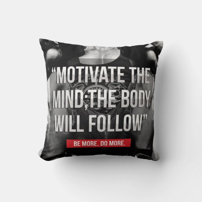 Coussin Esprit et corps - Motivation de l'entraînement (Recto)