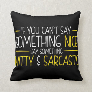 Coussin Esprit et sarcasme