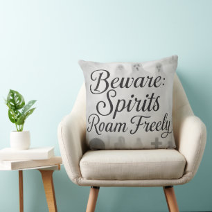Coussin Esprits Prudents Errent Librement Fantôme Hallowee