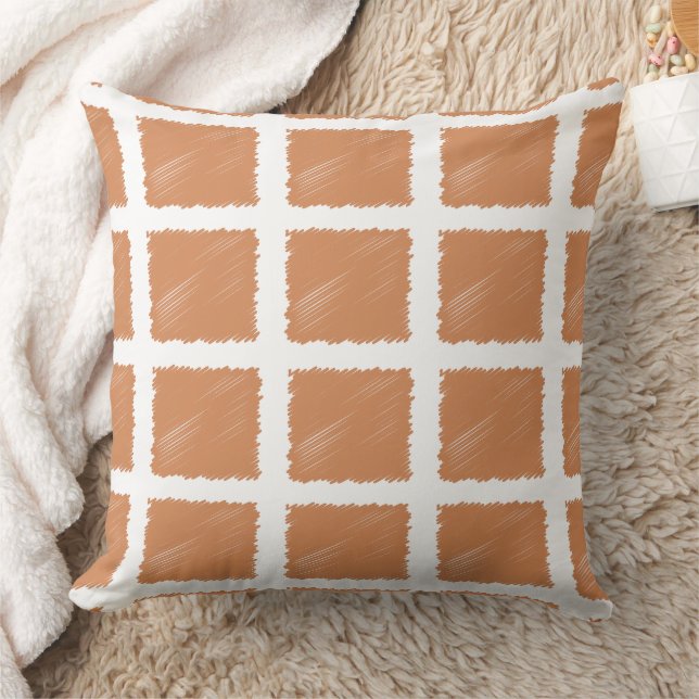 Coussin Esquisse Brown de cuivre Jeu d'oreiller (Couverture)