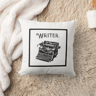 Coussin Esquisse de dessin manuscrite vintage