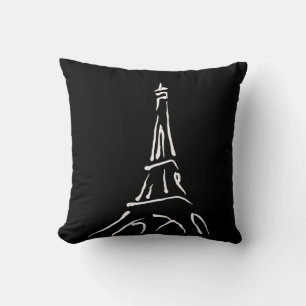 Coussin Esquisse élégante Tour Eiffel