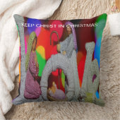 Coussin Essence de Noël avec l'amour de la crèche (Couverture)