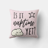 Coussin Est-ce déjà l'heure de la sieste? (Verso)