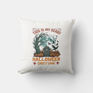 Coussin Est Costume d'Halloween Effrayant Pierres Tombales