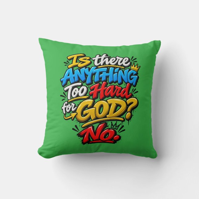 Coussin Est-il quelque chose de trop difficile pour Dieu ? (Recto)