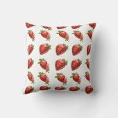 Coussin Estampado de fresas en patrón  (Verso)