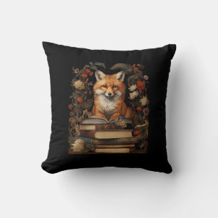 Coussin esthétique Cottagecore amateur de livres Goblincor