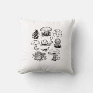 Coussin Esthétique Cottagecore Goblincore Champignon Escar