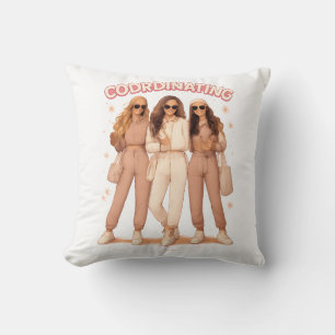 Coussin esthétique de tenue coordonnée meilleures amies vi