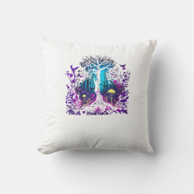 Coussin Esthétique Fey Gothique Emo Goblincore  Graphique  (Recto)