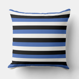 Coussin estonia drapeau rayures symbole pays lignes motifs