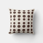 Coussin Estrutura 8 | Chocolate & Marfim (Recto)