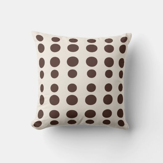 Coussin Estrutura 8 | Chocolate & Marfim (Recto)