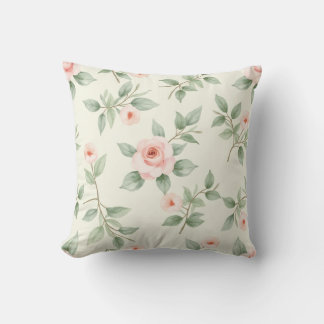 Coussin et coussin rose Aquarelle