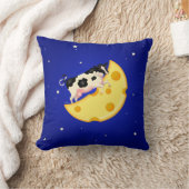 Coussin Et la vache s'est cognée sur la lune au fromage (Couverture)