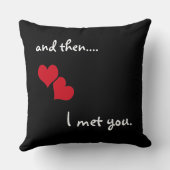 Coussin Et puis... je t'ai rencontré (Verso)