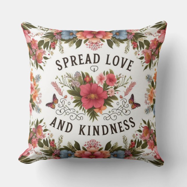 Coussin Étaler l'amour inspirant Jeu (Recto)