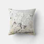 Coussin Étalon blanc sauvage de l'oreiller (Verso)