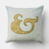 Coussin Etampes aquarelle & #Nautique | Or pour API (Recto)