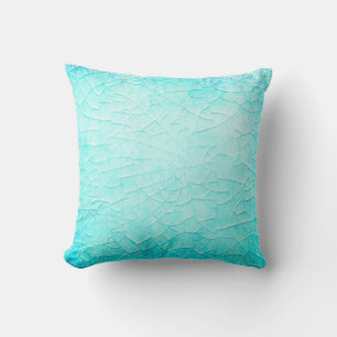 Coussin Etang gelé turquoise