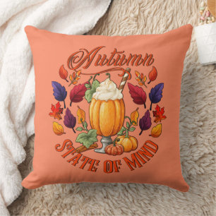 Coussin État D'Esprit Orange D'Automne