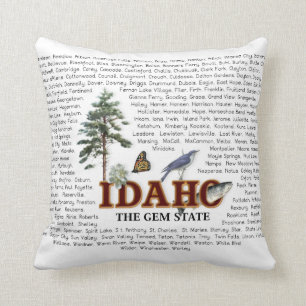 Coussin États américains - carreau de l'Idaho