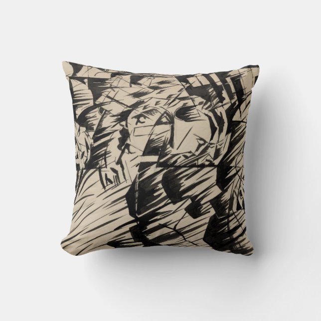 Coussin États d'esprit ceux qui vont (Recto)