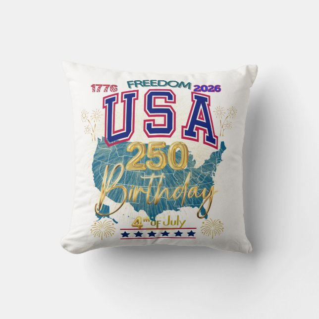 COUSSIN ÉTATS-UNIS 250 ANS DE LIBERTÉ (Recto)