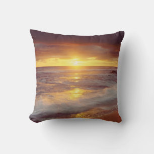 Coussin États-Unis, Californie, San Diego. Plage de Sunse