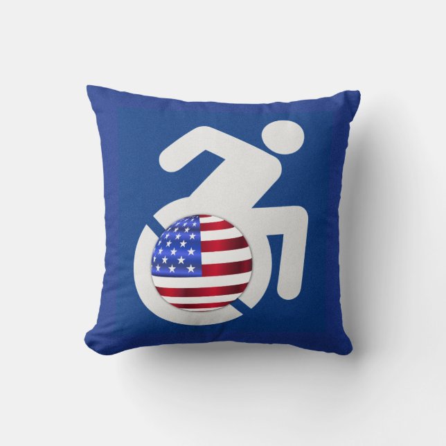 Coussin États-Unis handicapés (Recto)