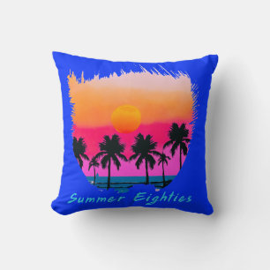 Coussin Été 1980 Plage Retro Vibe