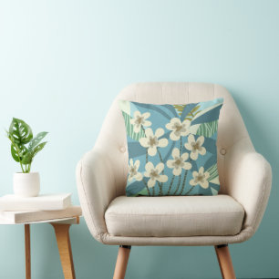 Coussin Été Abstrait Floral moderne