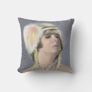 Coussin Été Sirène Portrait Jeu d'oreiller