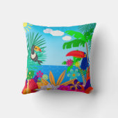 Coussin Été tropical (Verso)