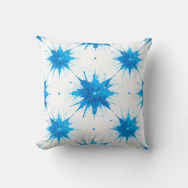 Coussin Été Vagues Géométrique Éclairage (Recto)