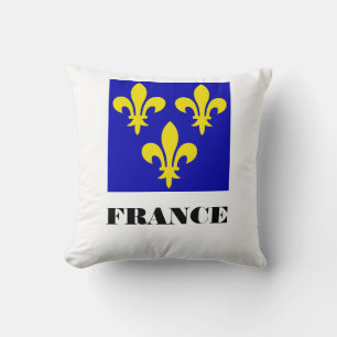 Coussin Étendard Royal Français Médiéval Fidélité Héraldiq
