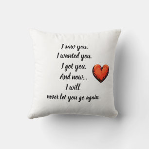 Coussin 🌟 💕 "Eternal Embrace" Citation d'amour Cushion �