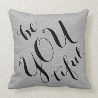 Coussin Êtes vous belle toile chic rustique tiful de toile