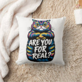 Coussin Êtes-Vous Pour Un Véritable Chat Grumpy Grumpy (Couverture)