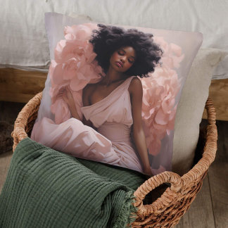 Coussin Ethereal Beauté Rose Embrasser Luxe