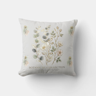 Coussin Ethereal Gold & Sage Botanical Collection