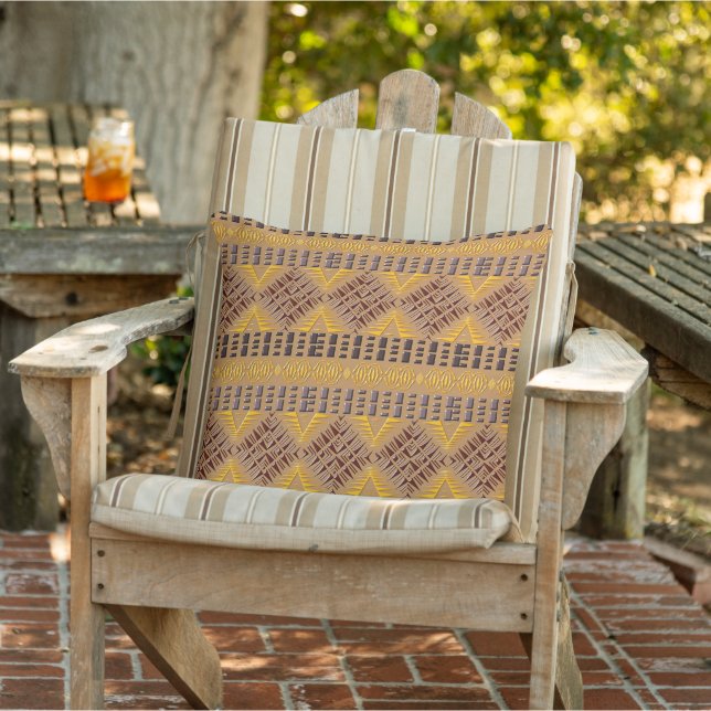 Coussin ethnic african tribal geometric pattern (Chaise)