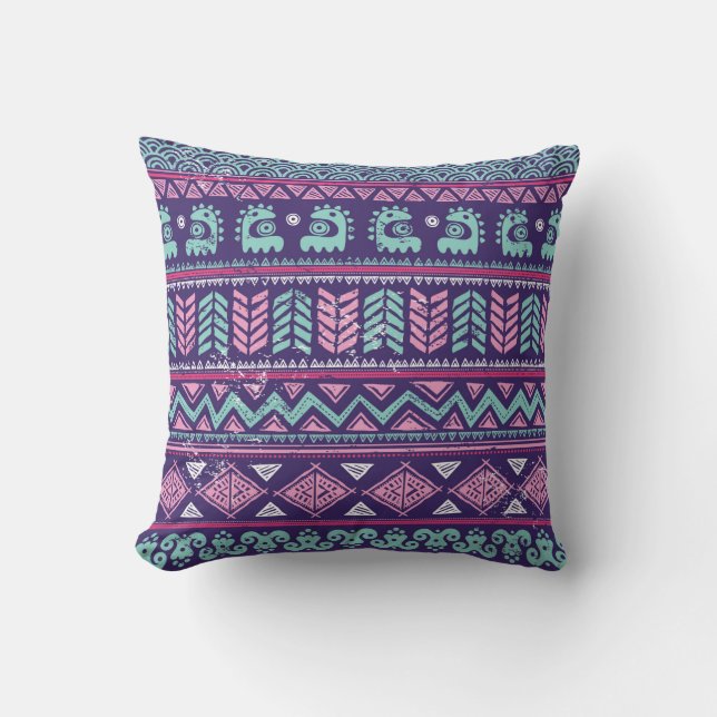 Coussin Ethnie tribale homogène (Recto)