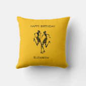 Coussin Ethnique, Art Africain, Danse Carnaval (Verso)